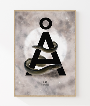 The letter Å - Personal poster