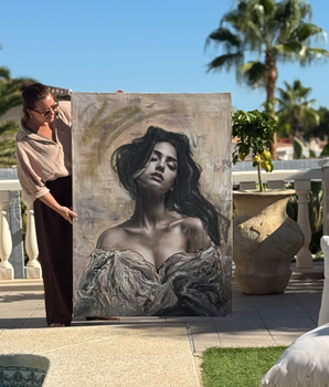 When Gravity Paints Emotions - original på lerret