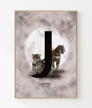 The letter J - Personalized poster