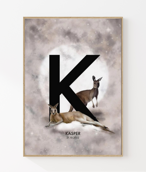 Bokstaven K - Personlig plakat