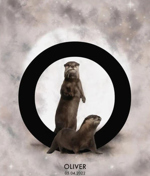 Bokstaven O - Personlig plakat – kunstplakat uten ramme