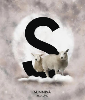 Bokstaven S - Personlig plakat – kunstplakat uten ramme