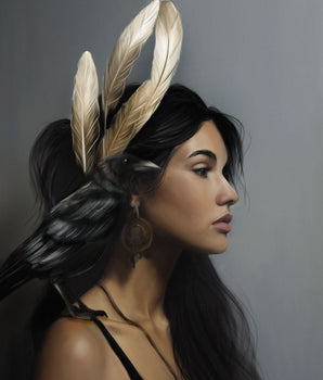 Crow and Feathers 2nd Edition – kunstplakat uten ramme