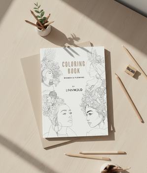 Fargeleggingsbok: Damer og blomster (PDF nedlastning)