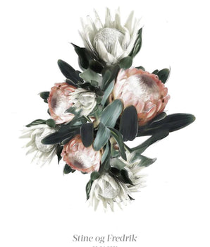 Floral - Personlig plakat – kunstplakat uten ramme