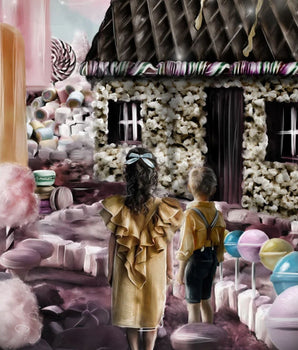 Hans og Grete – kunstplakat uten ramme