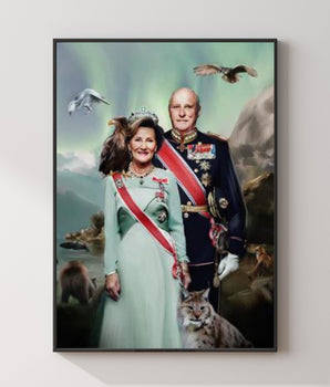 Sonja og Harald 70x100cm (outlet)