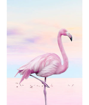 Rosa Flamingo – kunstplakat uten ramme