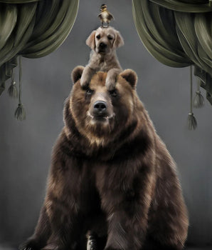 Teddy og Buds – kunstplakat uten ramme