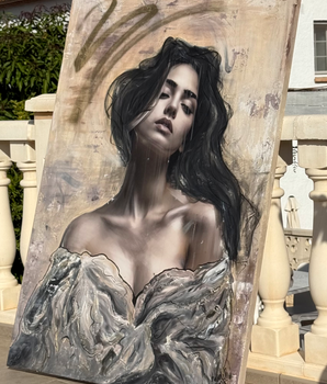 When Gravity Paints Emotions - original på lerret