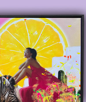 When life gives you lemons - original on canvas