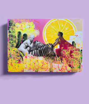 When life gives you lemons - original on canvas