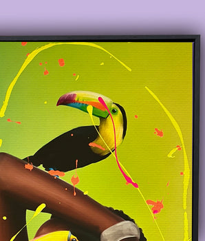 When the beat drops - original on canvas