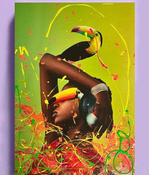 When the beat drops - original on canvas